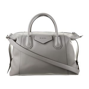 Givenchy Grey Leather Shoulder Bag Antigona